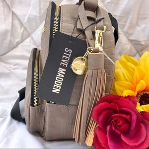 Steve Madden mini logo backpack - smoke